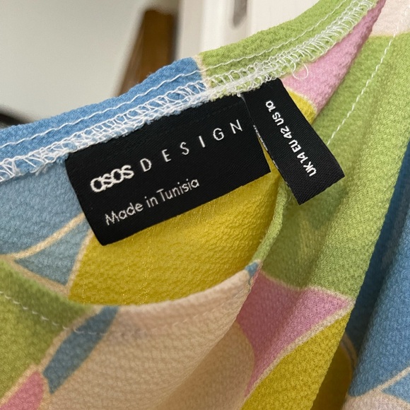 ASOS Colorful One-Shoulder Dress - Picture 4 of 4